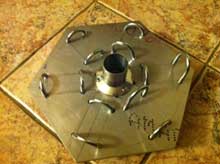 base plate with aluminium flange